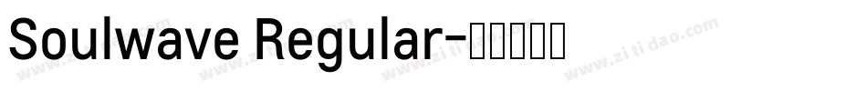 Soulwave Regular字体转换